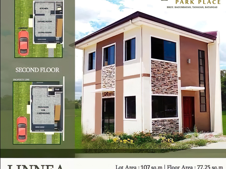 Affordable 3-BR Single Attached Corner Lot in Tanauan Batangas