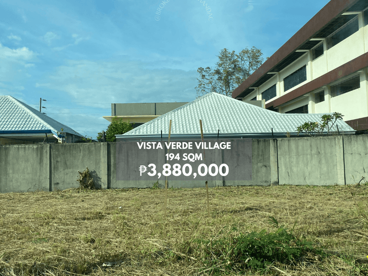 194 sqm Residential Lot For Sale in Vista Verde, Cagayan de Oro