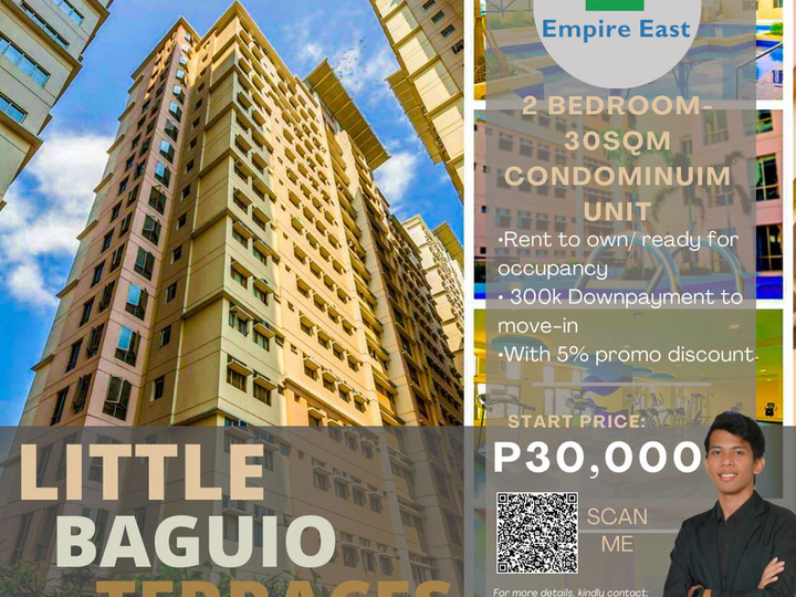 30.00 sqm 1-bedroom Condo For Sale at Little Baguio Terraces in San Juan Metro Manila