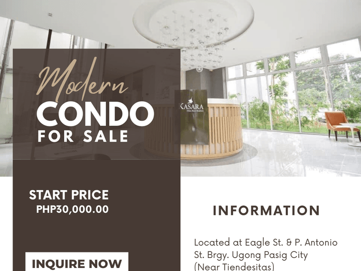 Ready For Occupancy 28.01 sqm 1-bedroom Residential Condo For Sale in Ortigas Pasig