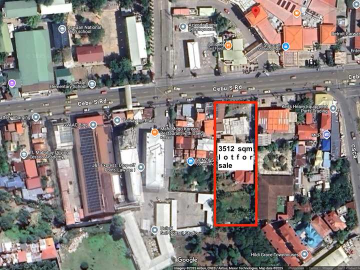 3,512 sqm Commercial Lot for Sale National Highway, Talisay City, Cebu