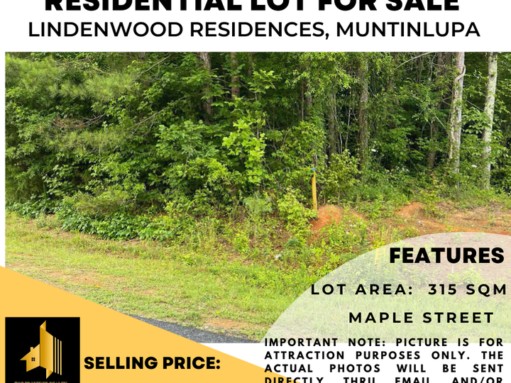315 sqm Residential Lot For Sale in Lindenwood Residences