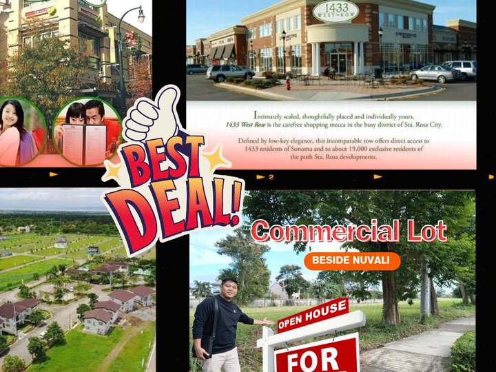 670 sqm Commercial Lot For Sale in Nuvali Santa Rosa Laguna Sonoma West Row near Tagaytay EK Golf