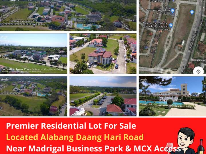 Alabang Daang Hari Premier Residential Lot For Sale 240 - 449 sqm  Near Madrigal Business Park
