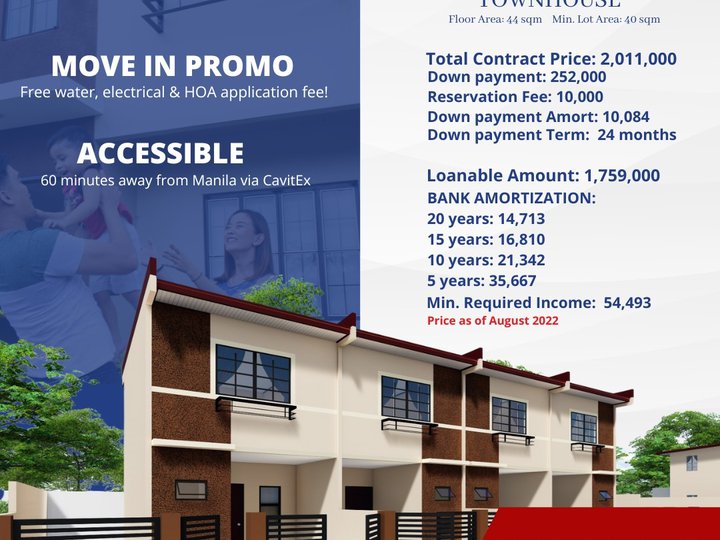 Pre-selling 2 bedroom in Calauan. 8,245/ 24mos.
