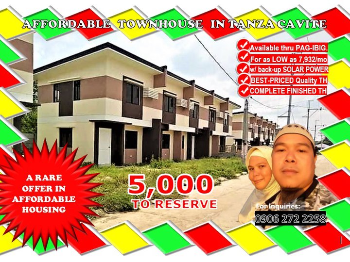 Affordable House and Lot for Sale thru Pag-ibig Housing Loan