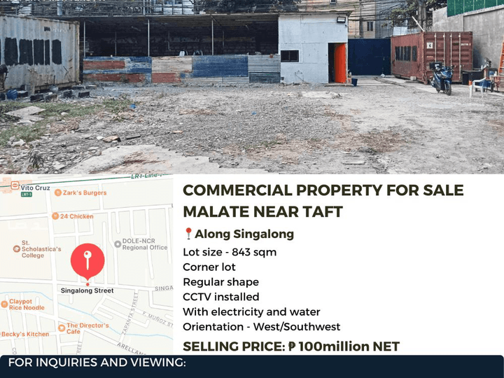 COMMERCIAL PROPERTY FOR SALE MALATE NEAR TAFT