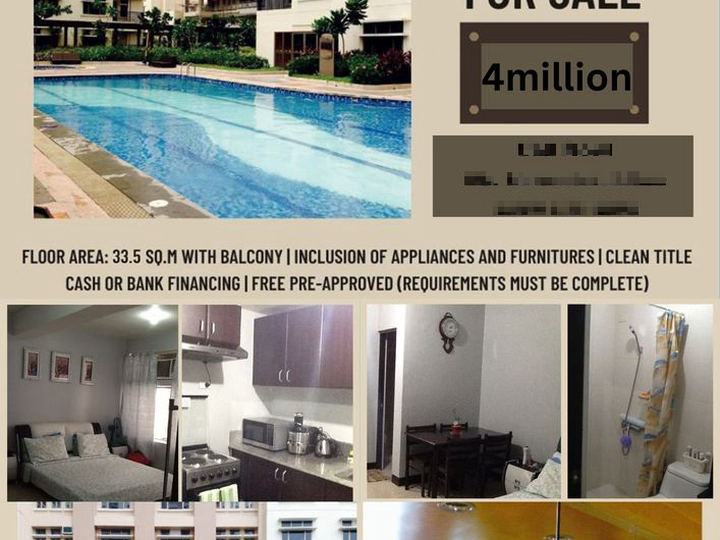 33.50 sqm 1-bedroom Condo For Sale in Cubao Quezon City / QC