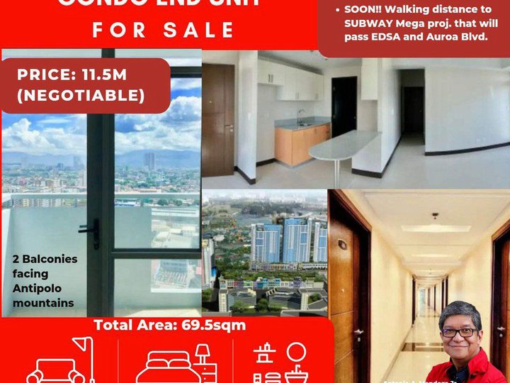 FOR SALE Manhattan Heights 69.50sqm 2 Bedroom Condo with Maid's Room
