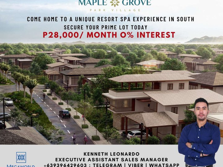 Maple Grove Park Village Cavite - Premium Lot For Sale by Megaworld