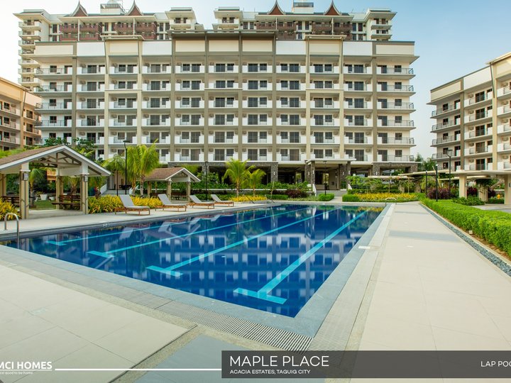 Maple Place 2BR RFO Ground Floor condo FOR SALE in Acacia Estates Taguig City