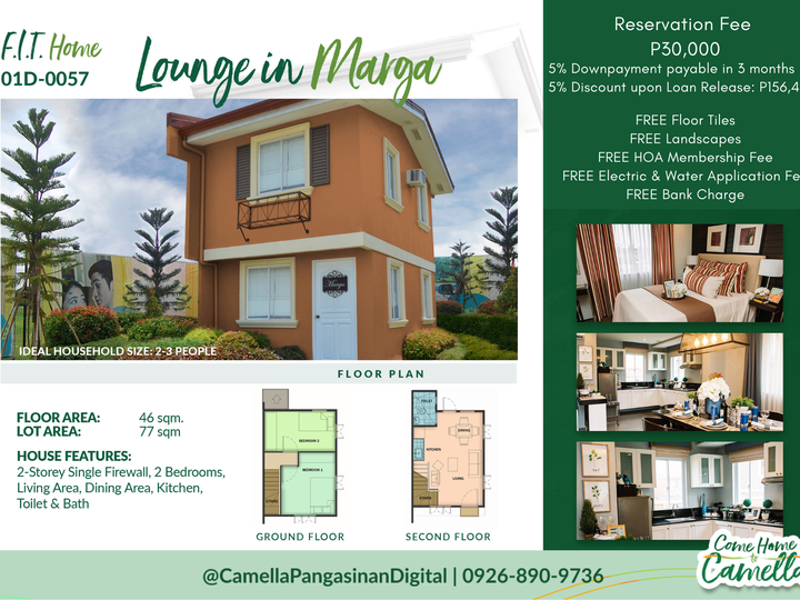 RFO UNIT: Marga 2 Bedrooms & 1 Toilet and Bath