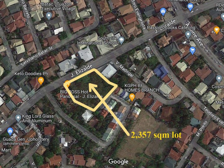 2,357 sqm Large Vacant Lot at BF Homes Paranaque City For Sale