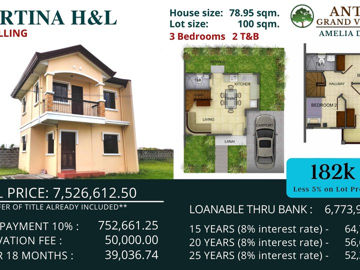 3BR MARTINA HOUSE AND LOT IN ANTEL GRAND VILLAGE IN GEN. TRIAS