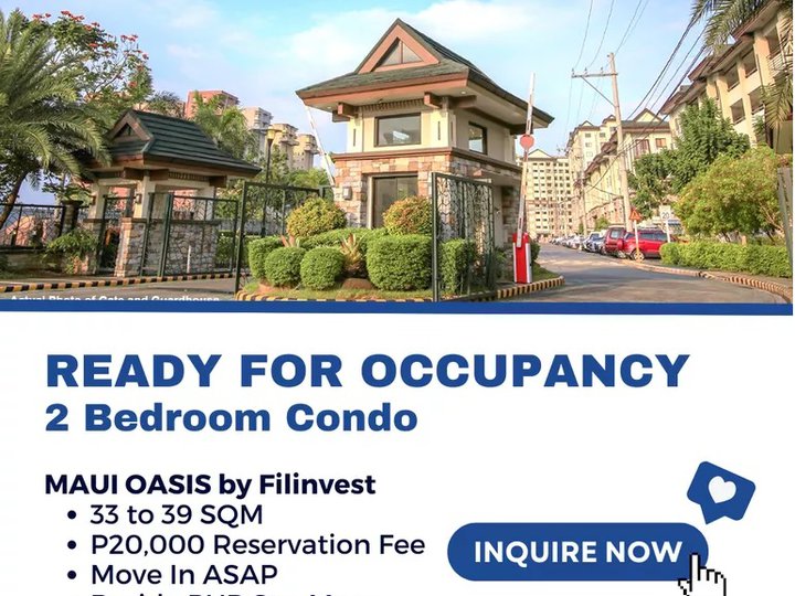 RFO 33.78 sqm 2-bedroom Condo For Sale beside PUP Sta Mesa Manila