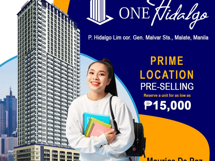 PRE-SELLING CONDOMINIUM in the heart of Manila - the ONE HILDAGO