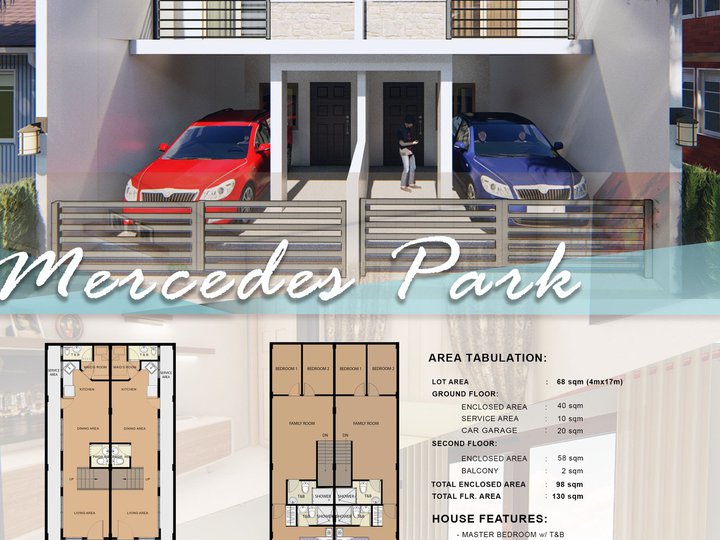 3-Bedroom Townhouse for sale in Mercedes Executive Village Cainta