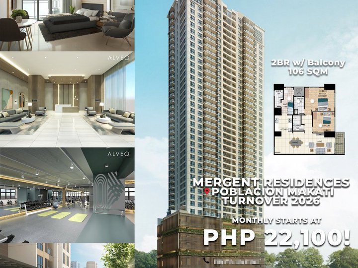 106.00 sqm 2-bedroom Condo For Sale in Mergent Residences - Makati