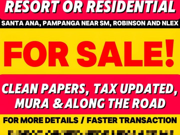 3700 sqm. Raw lot  in Sata. Ana Pampanga