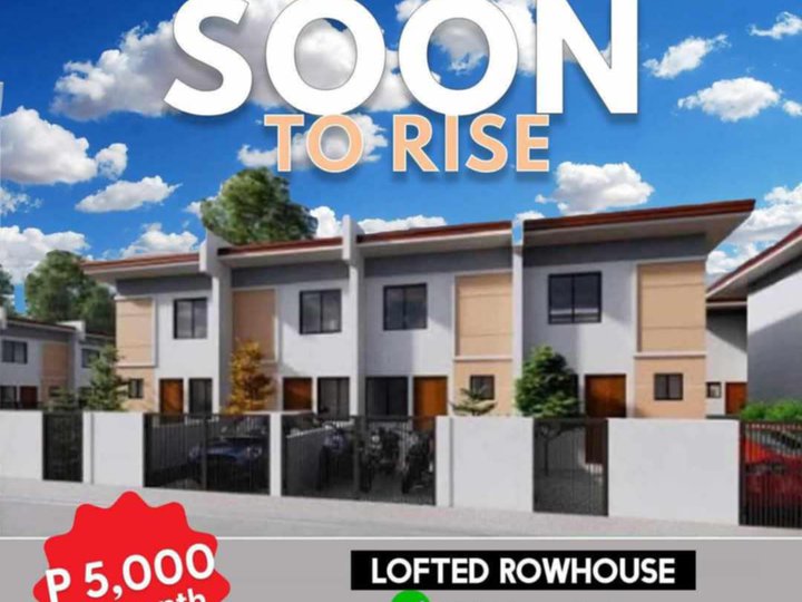 Rowhouse Lofted with parking  free Fence and gate along highway at indang road