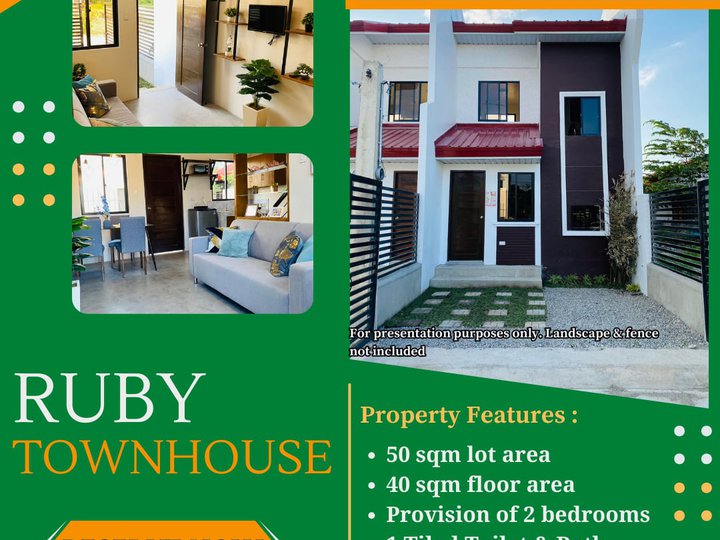 2-bedroom  Pre - Selling Townhouse For Sale in Silay Negros Occidental