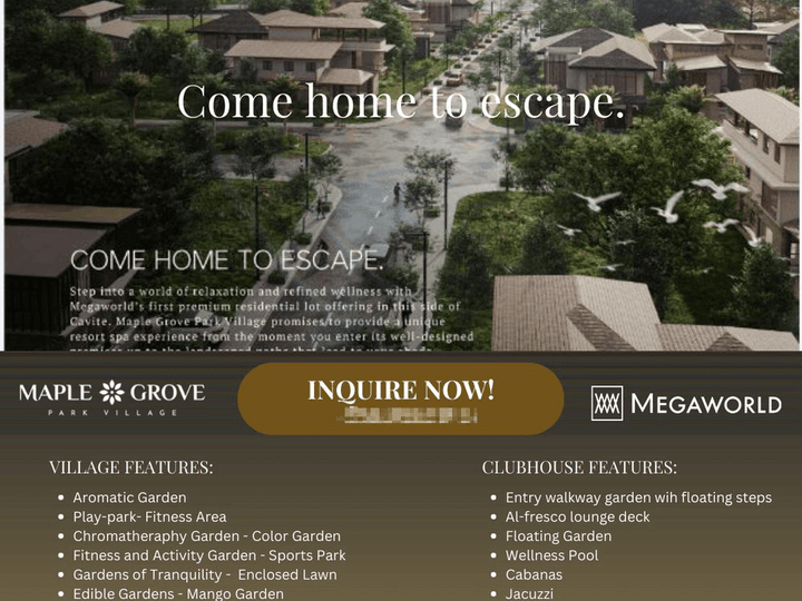 Brand New Resort-Spa Inspired Village in General Trias|Maple Grove