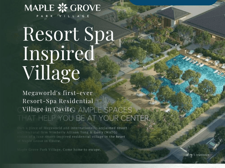 Amenity Riched Resort Spa Village Cavite|Maple Grove Park Village