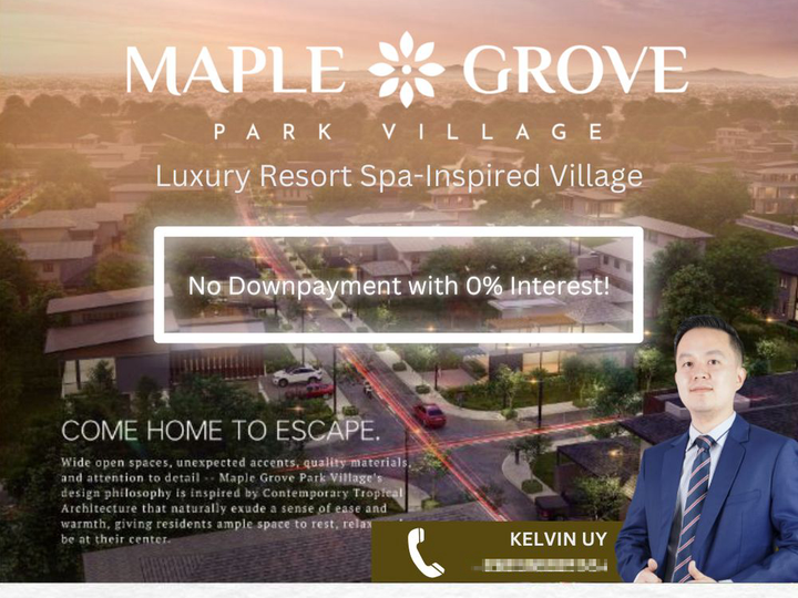 High-end 280sqm. Residential Lot in Cavite | Maple Grove Park Village