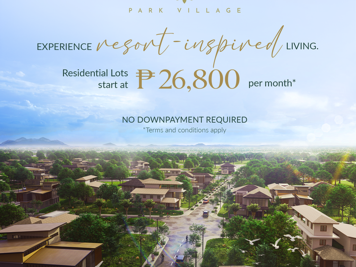 RESIDENTIAL LOT IN HIGH-END LUXURY SPA THEMED VILLAGE INSIDE CAVITE'S BUSINESS DISTRICT