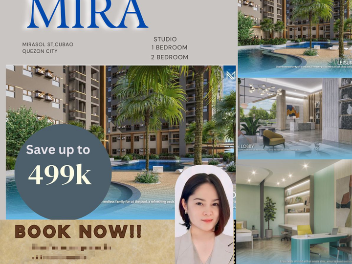 40.50 sqm 1-bedroom Condo for Sale in Cubao Quezon City/Metro Manila