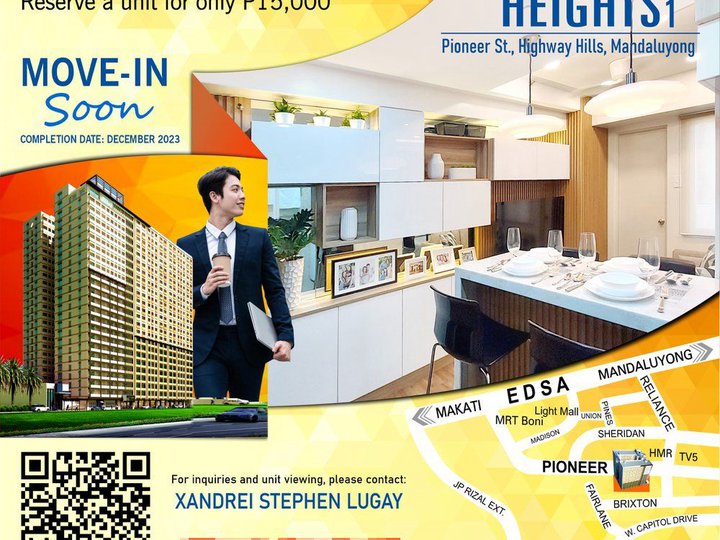 Pre-selling Condo unit in Mandaluyong City - Pioneer Heights 1