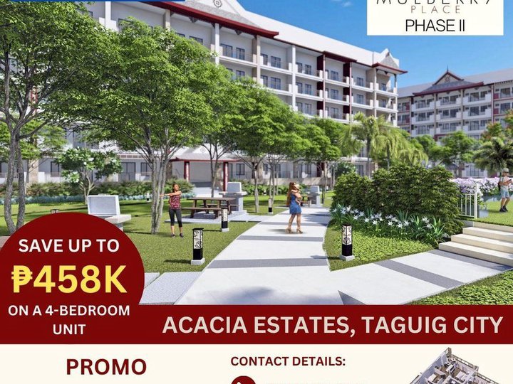 Pre-selling 152.00 sqm 4-bedroom Condo For Sale in Taguig Metro Manila