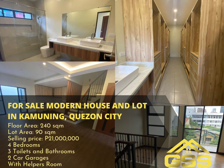 FOR SALE MODERN HOUSE AND LOT IN KAMUNING, QUEZON CITY [House and Lot 🏘
