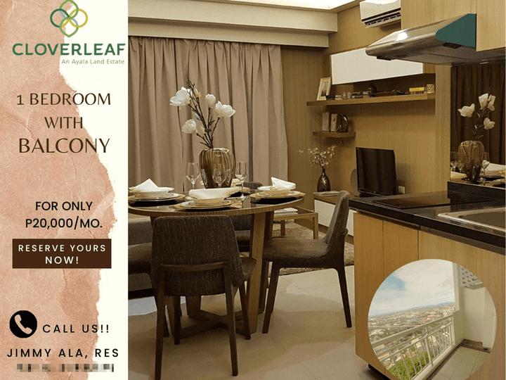1 Bedroom with Balcony Condo For Sale in Quezon City | Cloverleaf