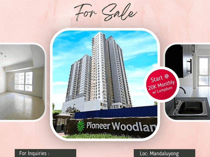 Pioneer Woodland Condo in Mandaluyong/Ortigas Rent To Own 2 BR for Sale