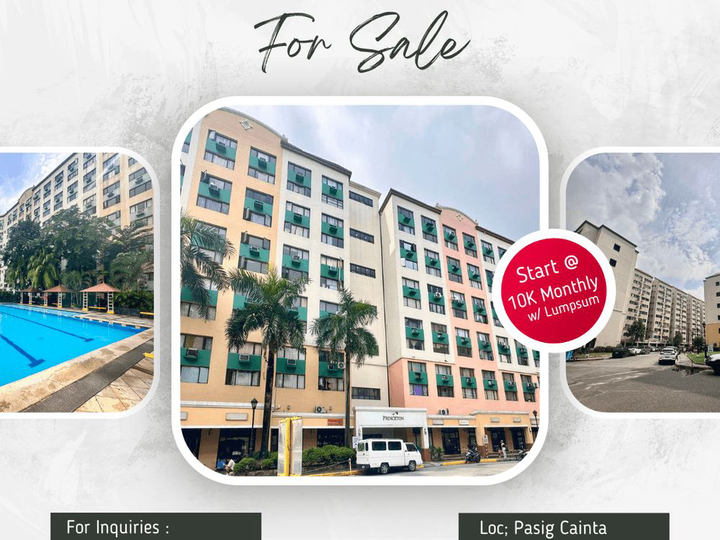 40.00 sqm 1 BR Condo For Sale in Cainta Rizal as low as 14K Monthly Rent To Own