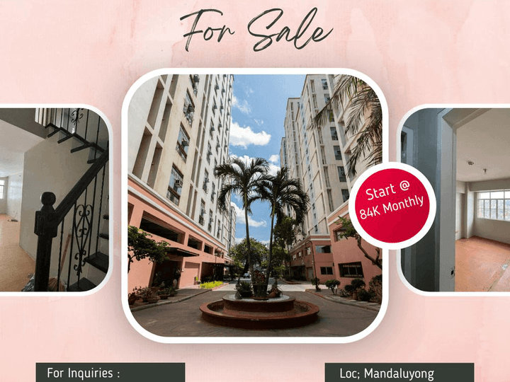 California Garden Square Mandaluyong 3 BR Confo for Sale 168K To Move In