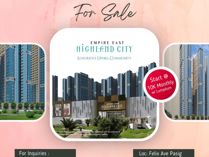 29.38 sqm 1 BR Condo For Sale in Ortigas Pasig Rent To Own