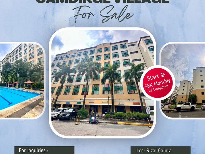 34K Monthly Condo in Cainta Rizal Rent To Own 3 BR For Sale