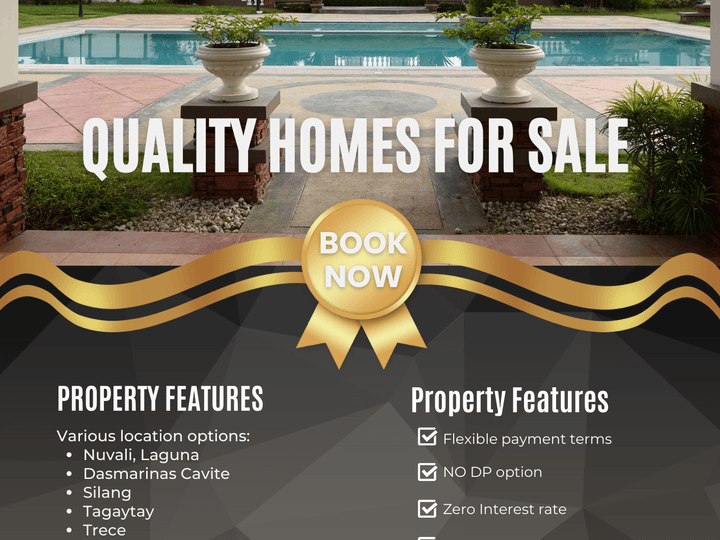 Quality Homes For Sale - Various location options