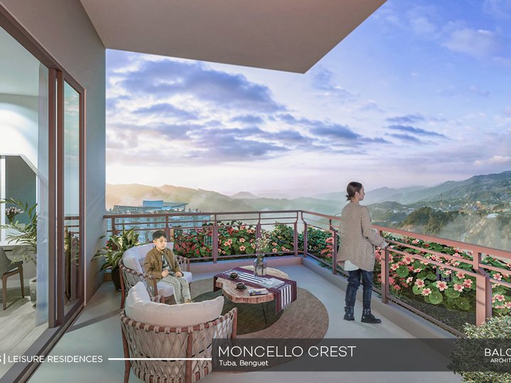 Moncello Crest 1-Bedroom Condo Unit Overlooking Amenities in Baguio City, Near SM City Baguio