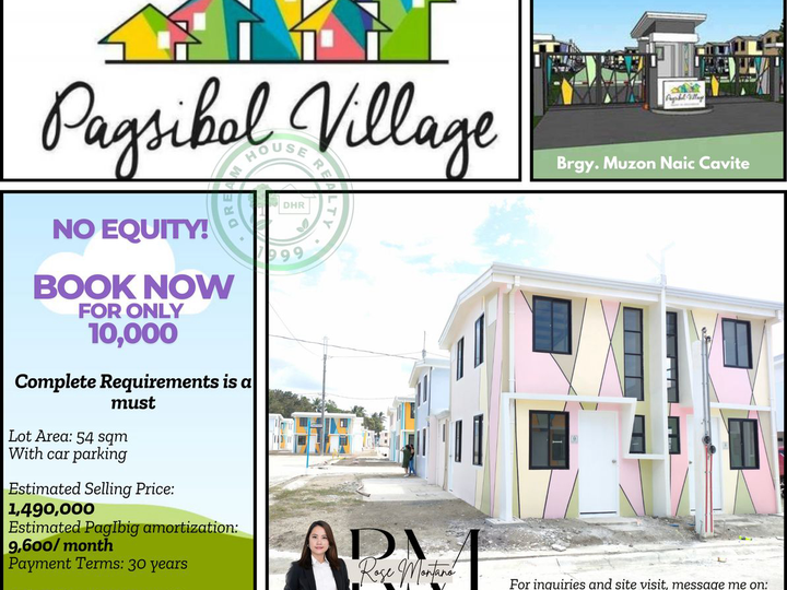 PAGSIBOL VILLAGE by Raemulan offers a NO downpayment for a 2-storey Duplex House in Naic