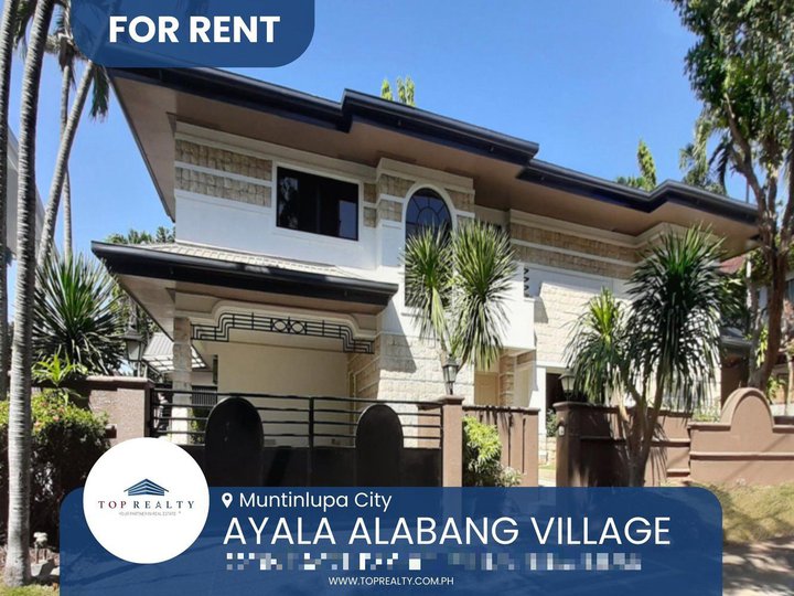 House for Lease in Ayala Alabang Village, Muntinlupa City