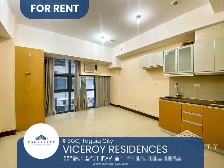 Studio Condo Unit for Lease in Viceroy Residences, BGC, Taguig City