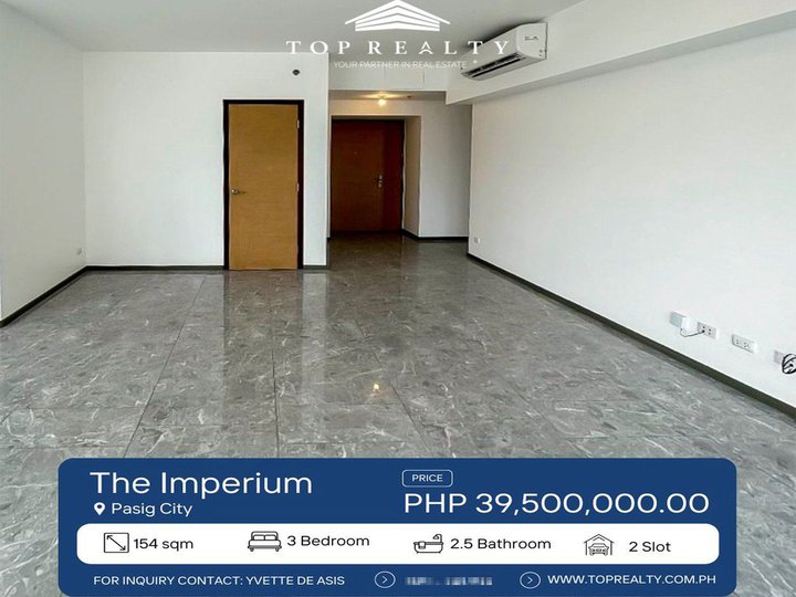 For Sale: 3BR Condoin Pasig City at THE IMPERIUM AT CAPITOL COMMONS