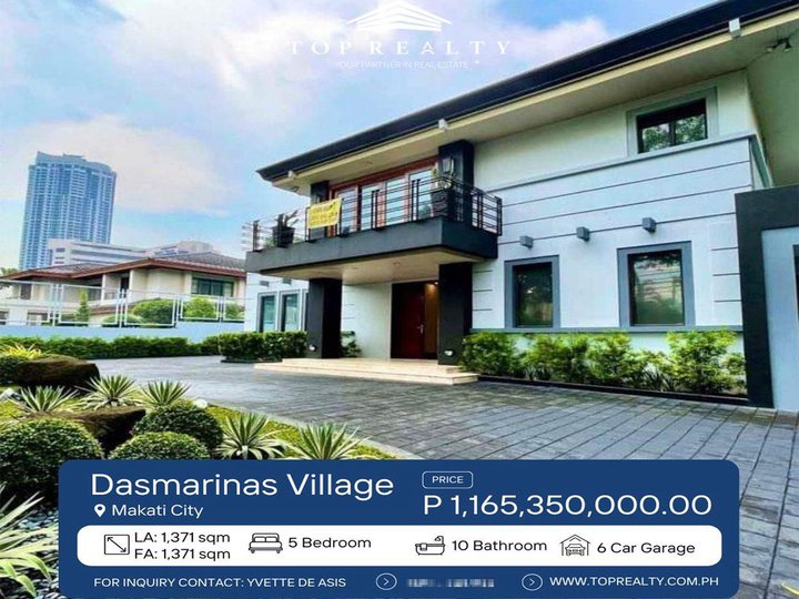 House and Lot for Sale in Dasmarinas Village, Makati City