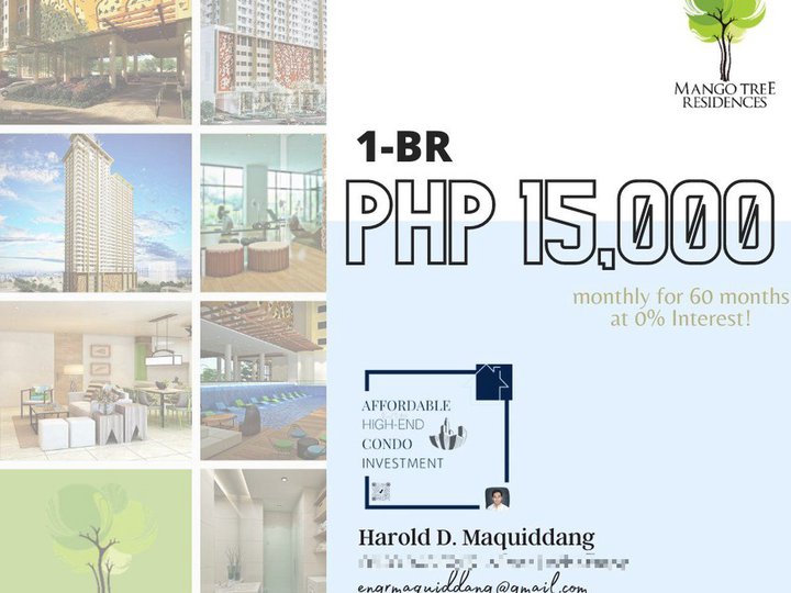 No Down Payment Condo in San Juan P15000 monthly for 1-BR 30 sq.m