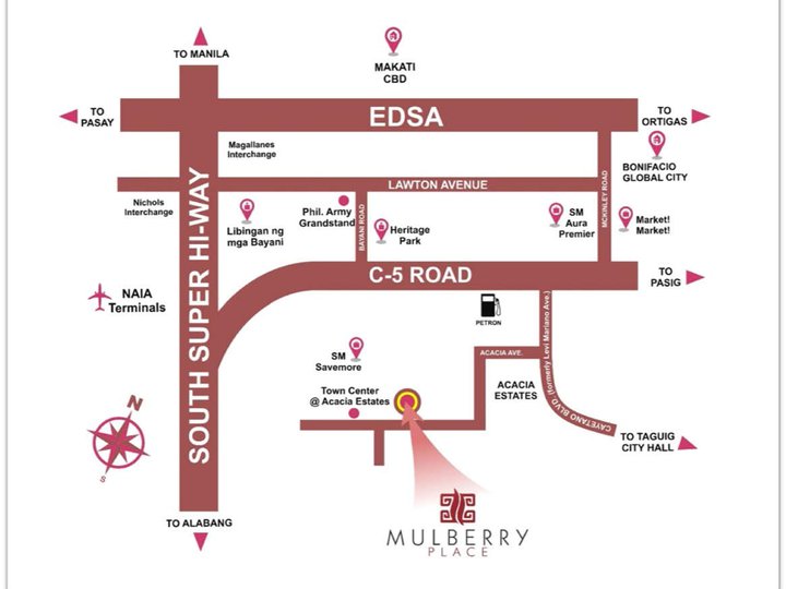 The Mulberry Place Phase 2 located at Acacia Estate Taguig City