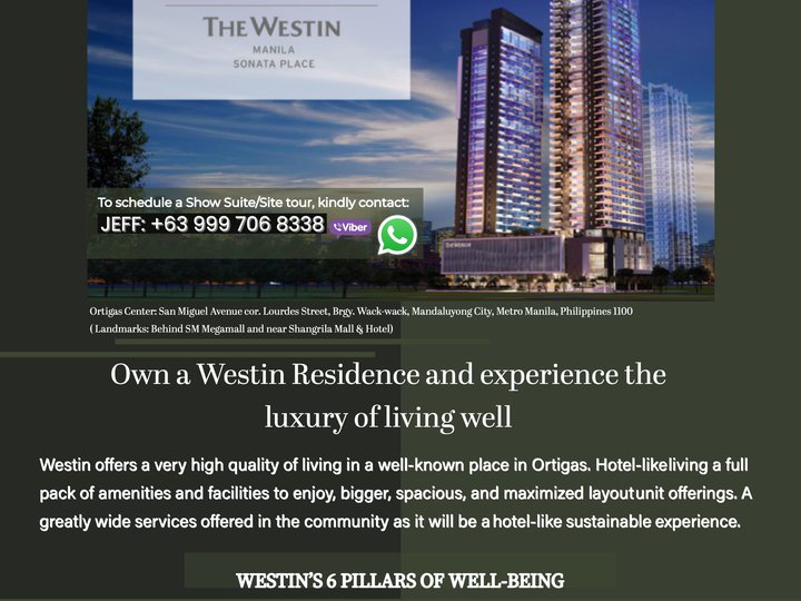Hotel-like Living at Residences at The Westin