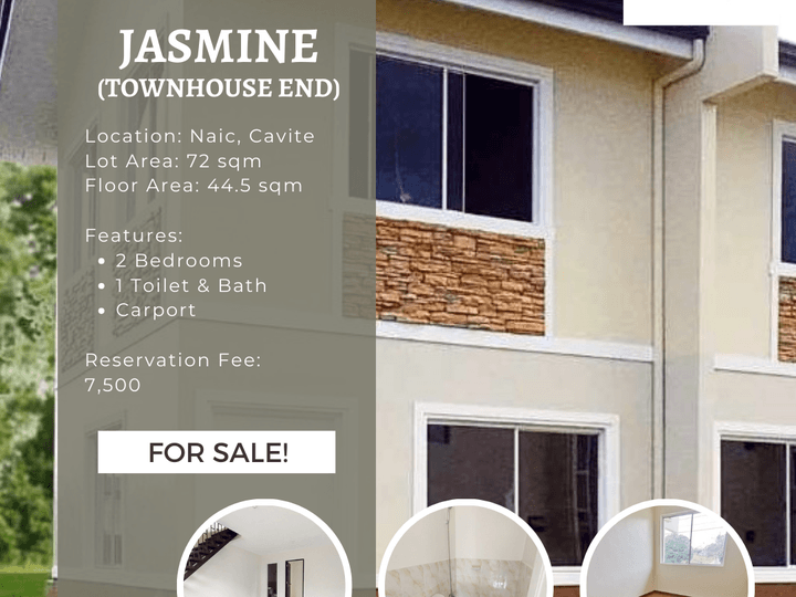 2BR Jasmine Townhouse For Sale in Naic Cavite